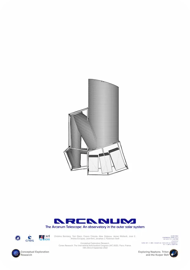 Cover of paper: The Arcanum Telescope: An Observatory in the Outer Solar System