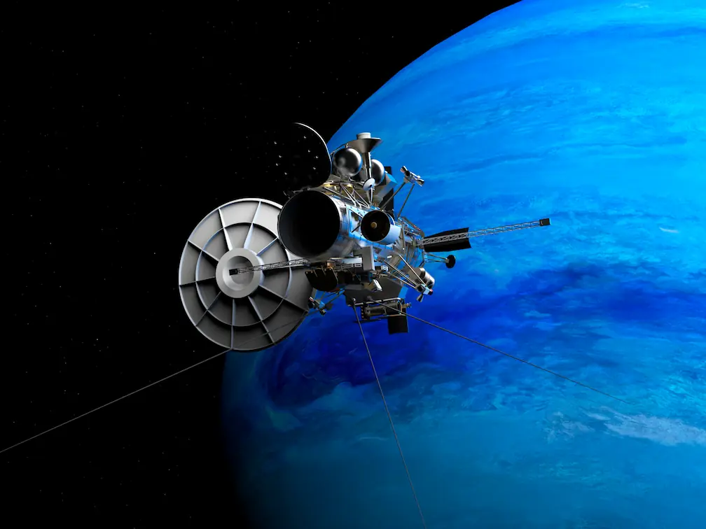 Render of Sommerville orbiting near Neptune